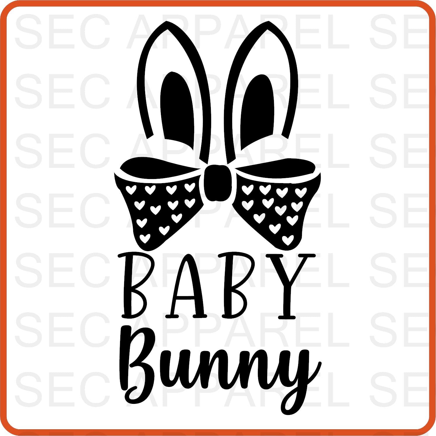 Easter Iron On Decals Patches transfers vinyl for shirts, clothing | Bunny Family | Baby - secapparelonline