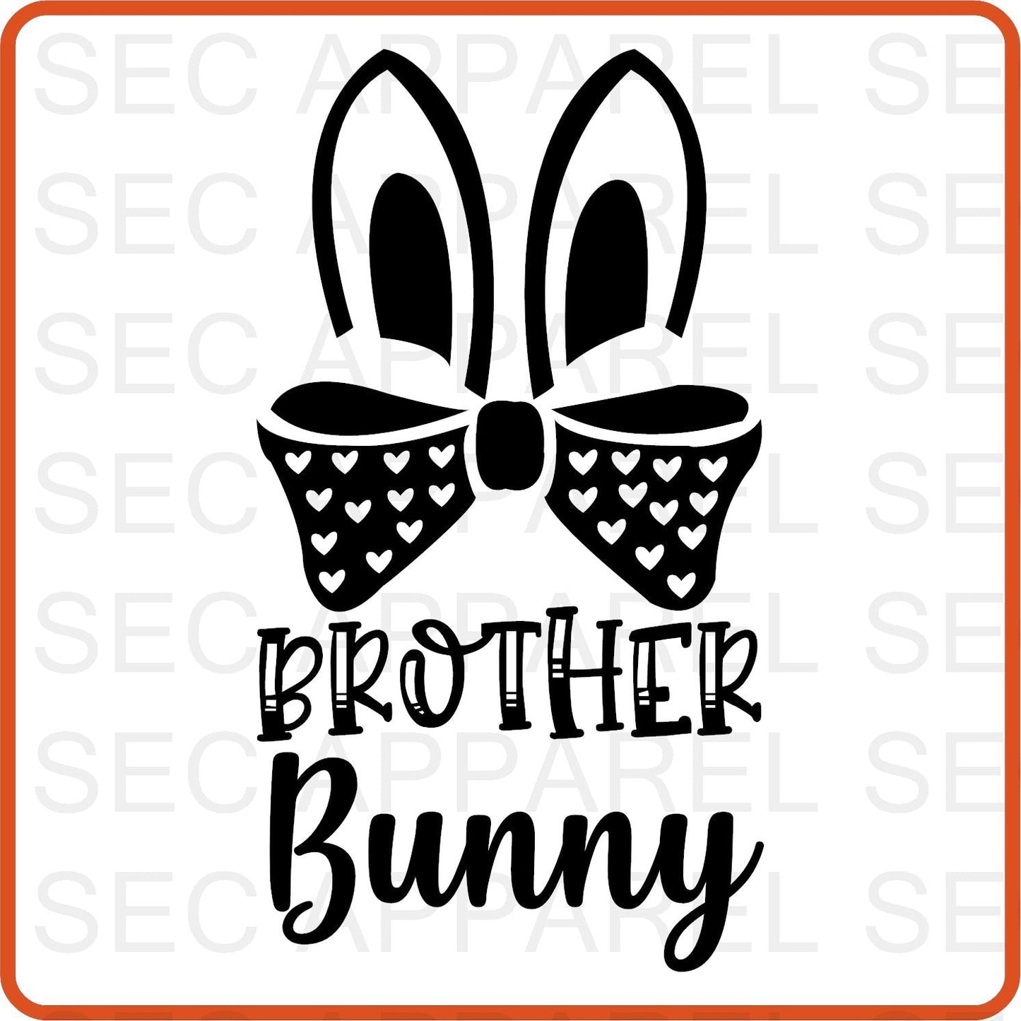 Easter Iron On Decals Patches transfers vinyl for shirts, clothing | Bunny Family | Brother - secapparelonline