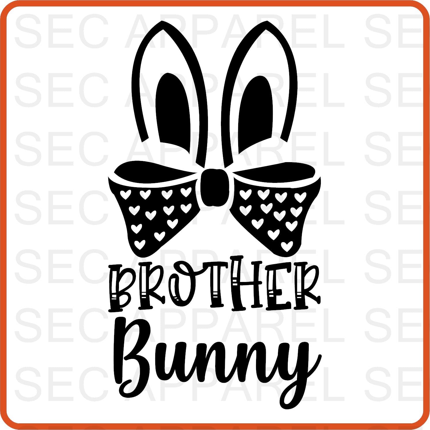 Easter Iron On Decals Patches transfers vinyl for shirts, clothing | Bunny Family | Brother - secapparelonline