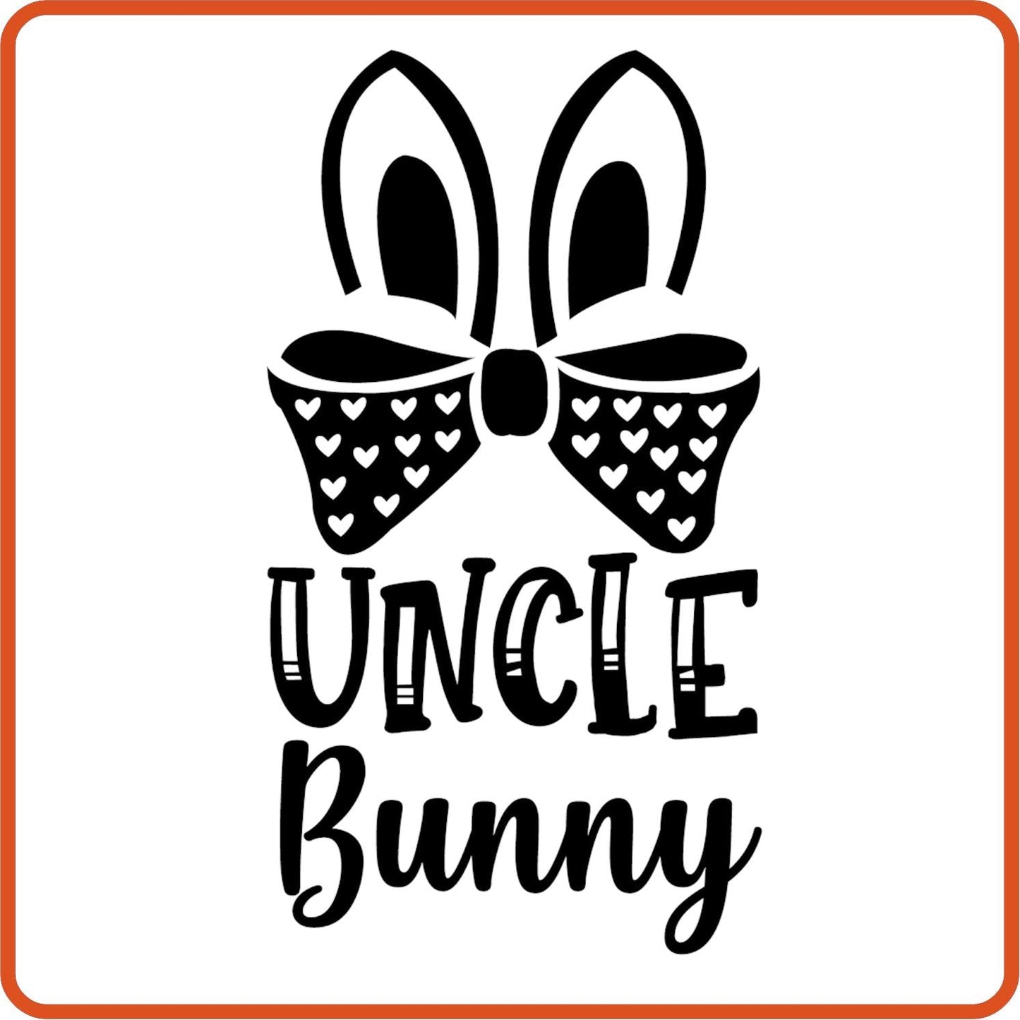 Easter Iron On Decals Patches transfers vinyl for shirts, clothing | Bunny Family | Uncle - secapparelonline