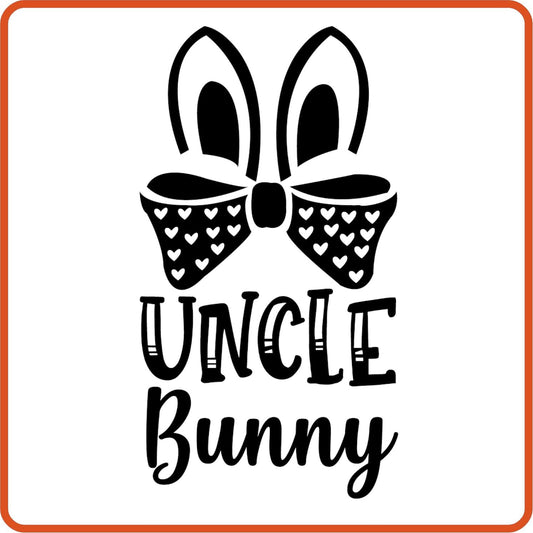 Easter Iron On Decals Patches transfers vinyl for shirts, clothing | Bunny Family | Uncle - secapparelonline