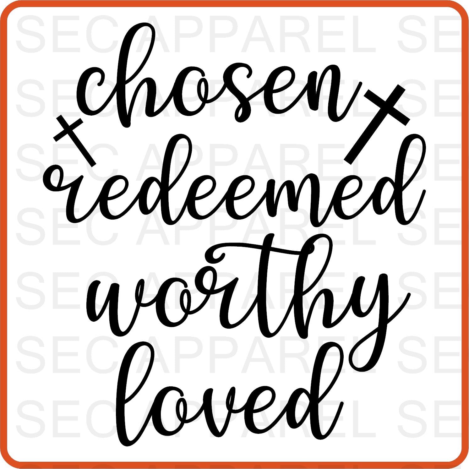 Easter Iron On Decals Patches transfers vinyl for shirts, clothing | Chosen Redeemed - secapparelonline