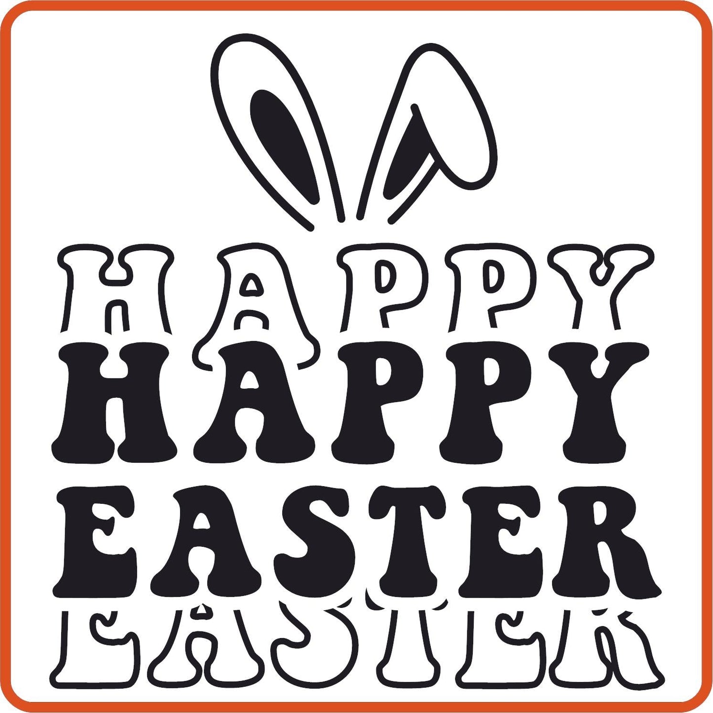 Easter Iron On Decals Patches transfers vinyl for shirts, clothing | Happy Easter - secapparelonline