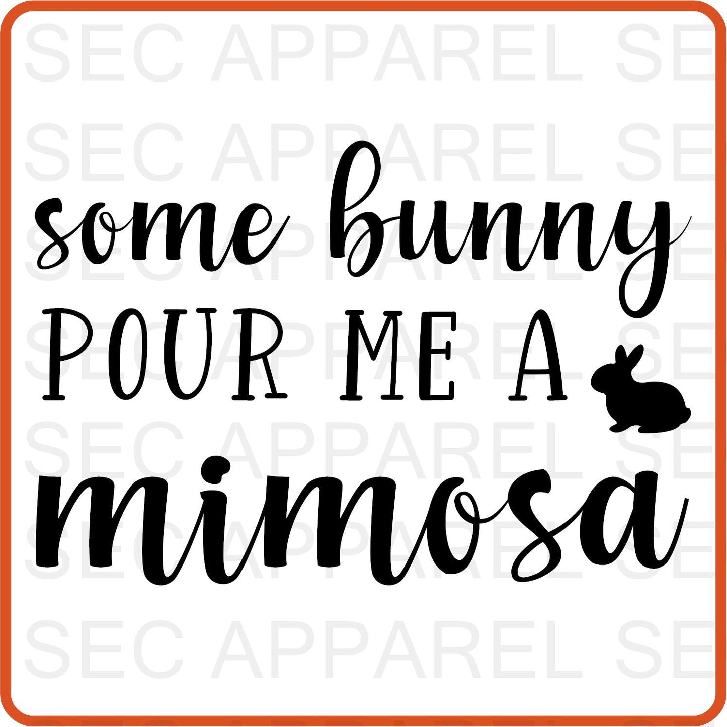 Easter Iron On Decals Patches transfers vinyl for shirts, clothing | Some Bunny Pour Me A - secapparelonline