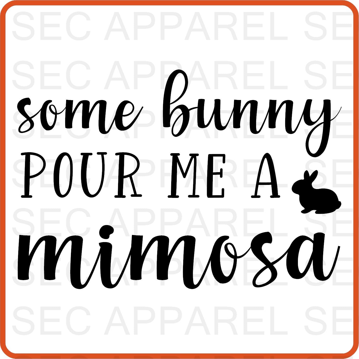 Easter Iron On Decals Patches transfers vinyl for shirts, clothing | Some Bunny Pour Me A - secapparelonline