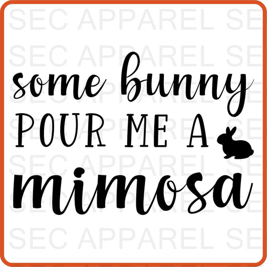 Easter Iron On Decals Patches transfers vinyl for shirts, clothing | Some Bunny Pour Me A - secapparelonline