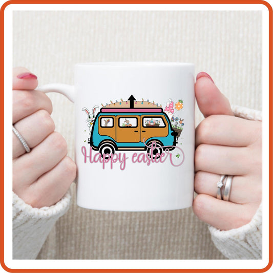 Easter Mugs - 11oz Coffee Mug | Gift | SEC Apparel | Happy Easter 1 - secapparelonline