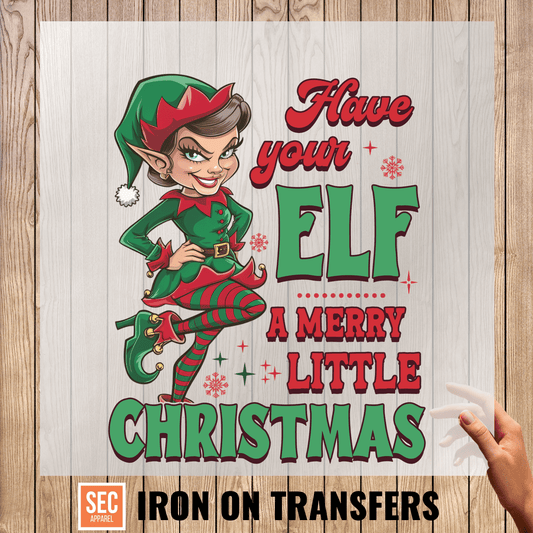 elf on the shelf iron on| Funny Christmas Iron - On | Elf Merry Christmas - secapparelonline