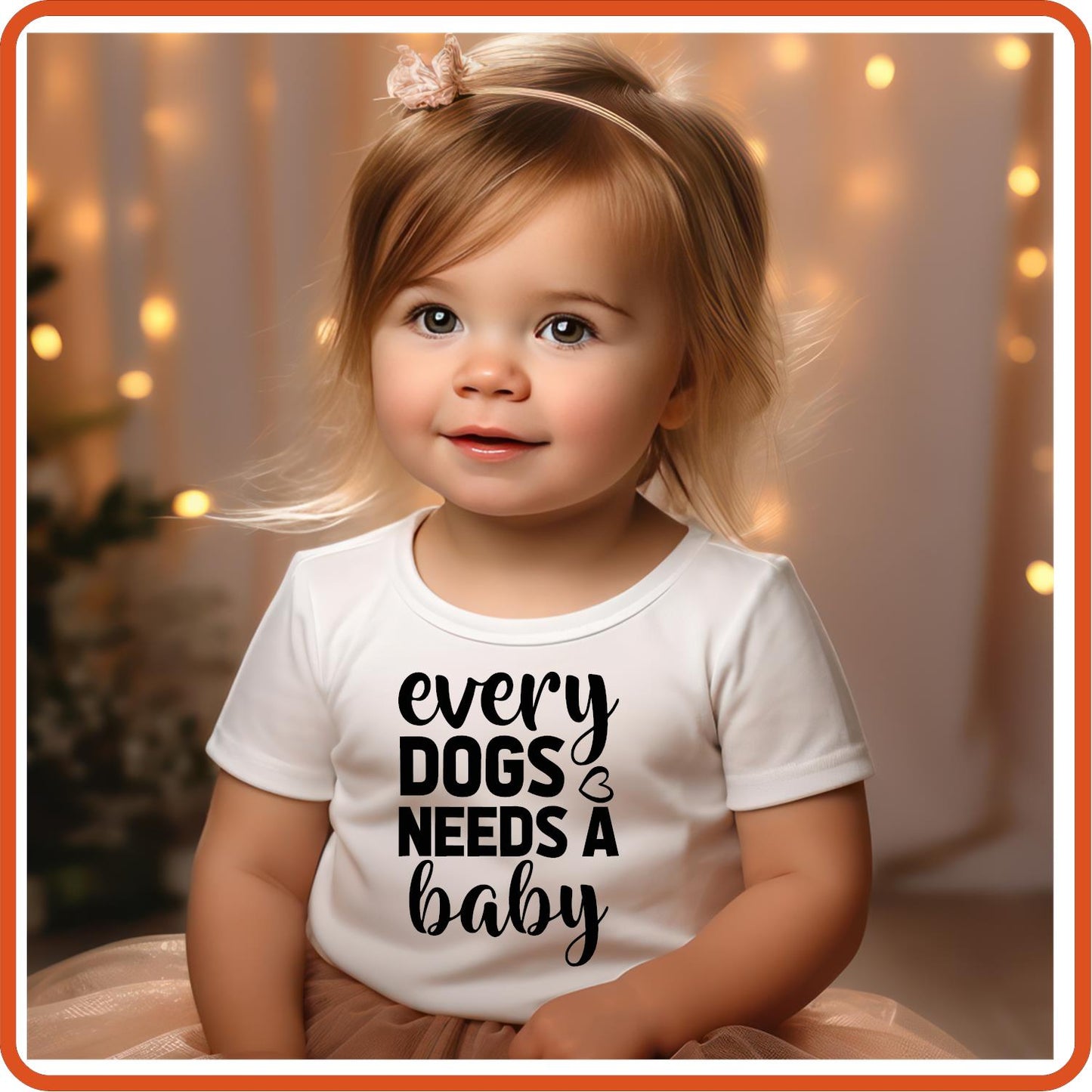 Every Dogs Needs a Baby | New Baby Iron On Decal Patches by SEC Apparel - secapparelonline