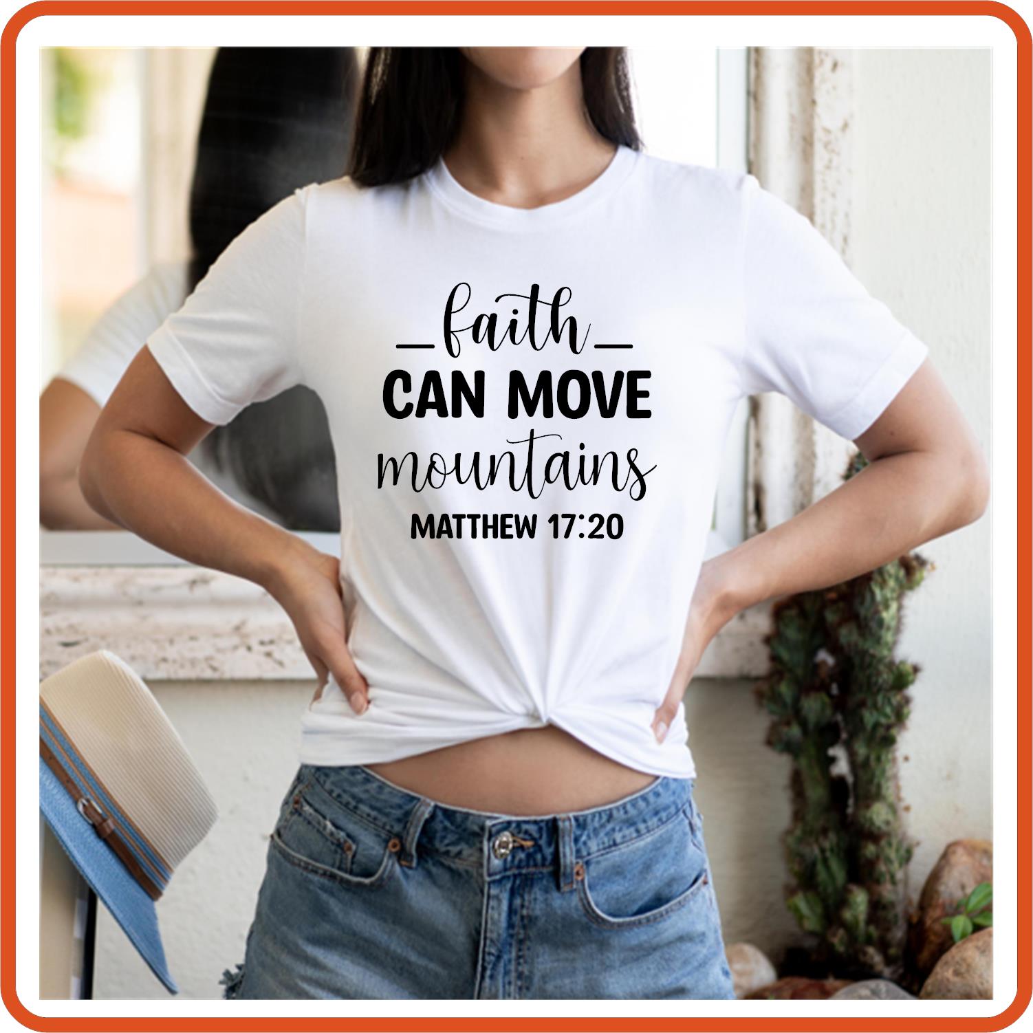 Faith Can Move Mountains | Christian Religious T-Shirts by SEC Apparel - secapparelonline