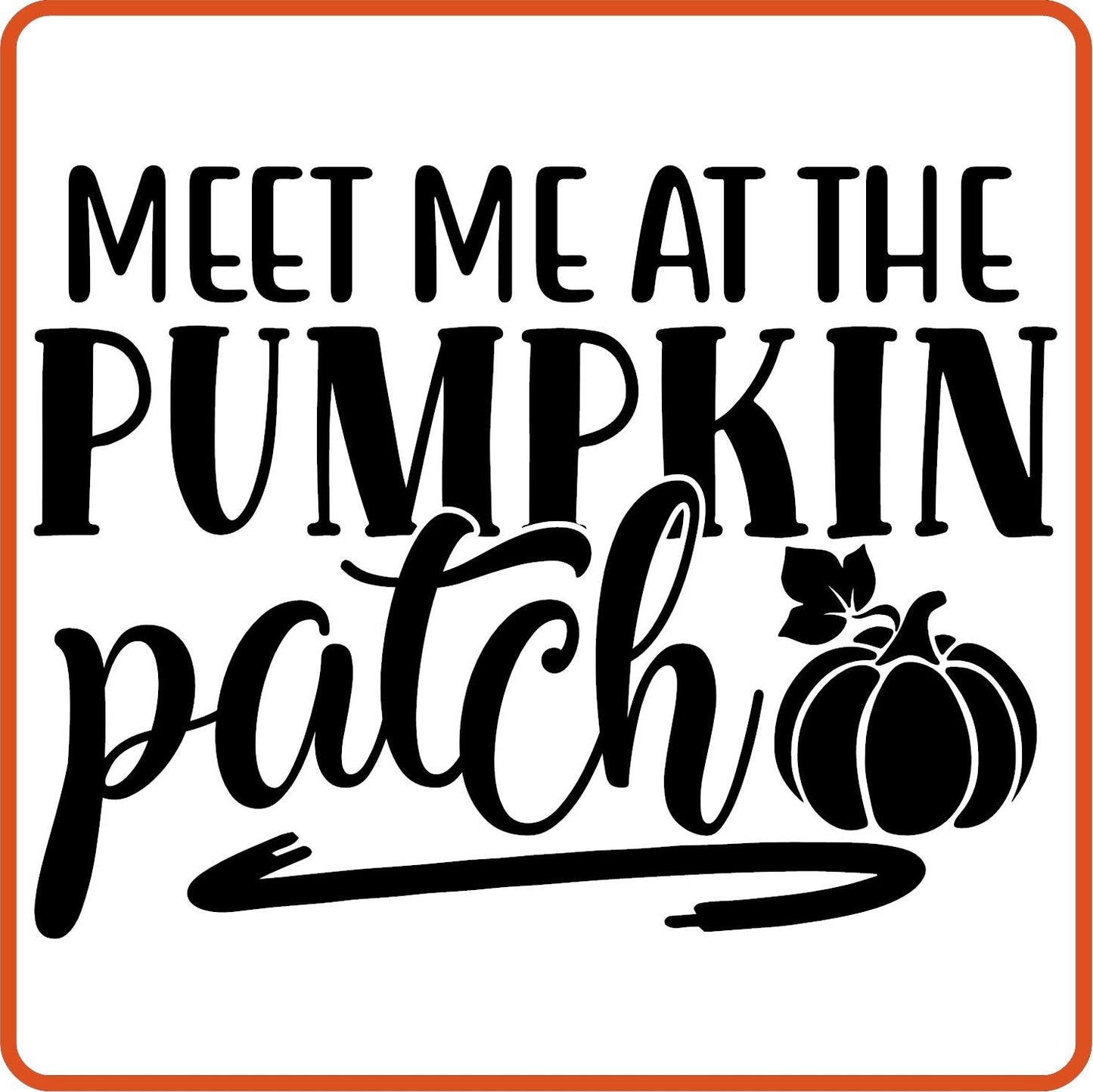 Fall Iron On Decals Patches by SEC Apparel | Meet Me at the Pumpkin Patch - secapparelonline