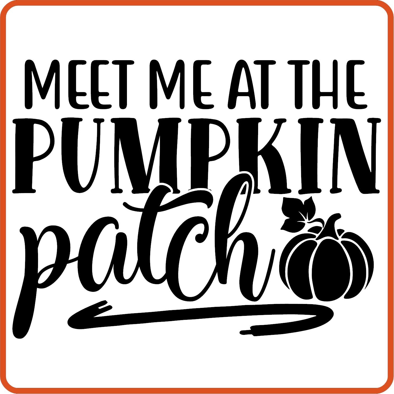 Fall Iron On Decals Patches by SEC Apparel | Meet Me at the Pumpkin Patch - secapparelonline
