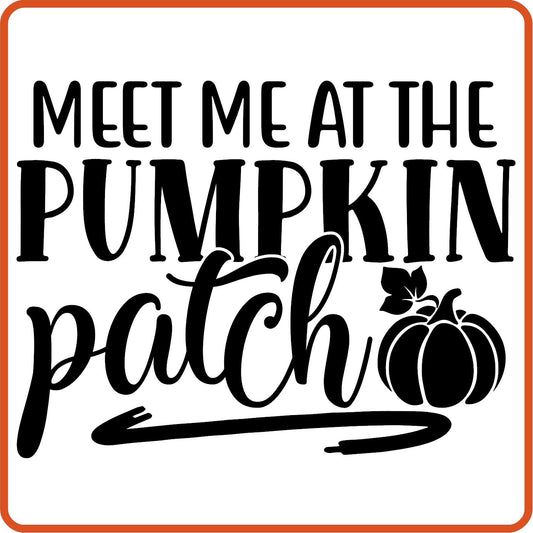 Fall Iron On Decals Patches by SEC Apparel | Meet Me at the Pumpkin Patch - secapparelonline