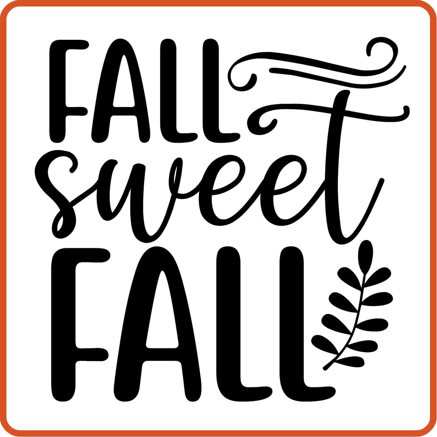 Fall Iron On Decals Patches for shirts, clothing | SEC Apparel | Fall Sweet Fall - secapparelonline