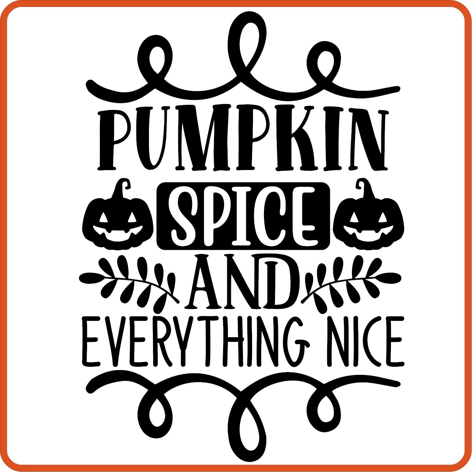 Fall Iron On Decals Patches for shirts, clothing | SEC Apparel | Pumpkin Spice and Everything Nice - secapparelonline
