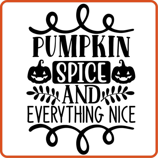 Fall Iron On Decals Patches for shirts, clothing | SEC Apparel | Pumpkin Spice and Everything Nice - secapparelonline