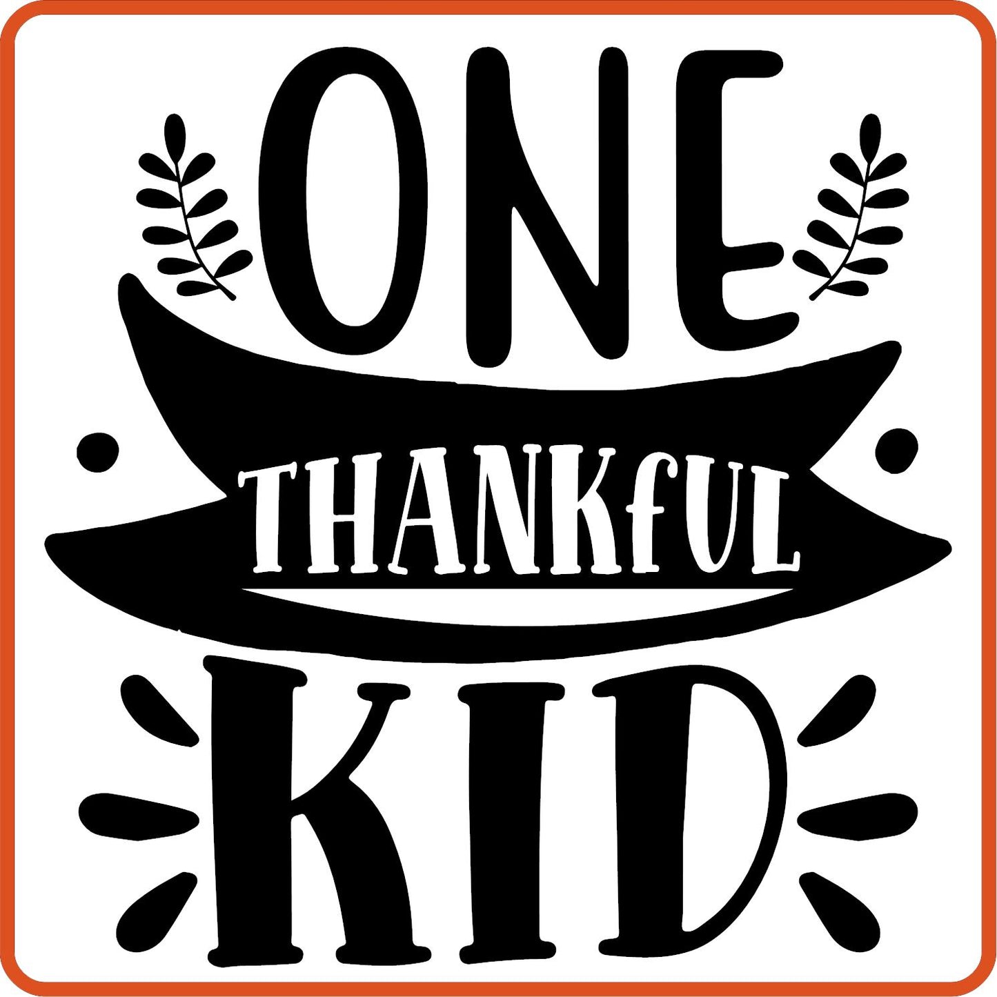 Fall Iron On Decals Patches for shirts, clothing | SEC Apparel | One Thankful Kid