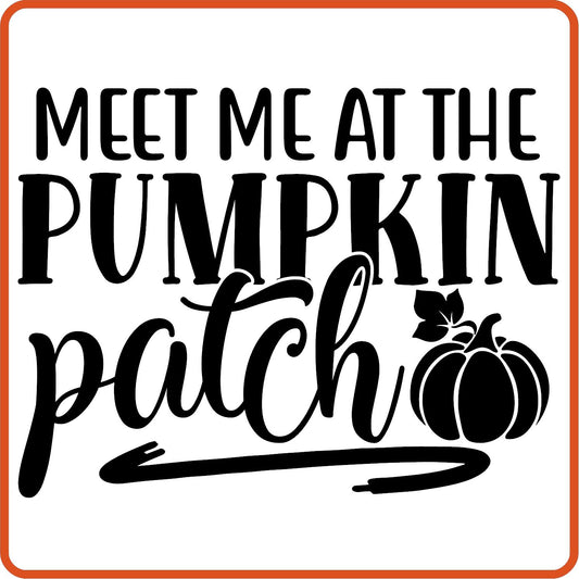 Fall Iron On Decals Patches by SEC Apparel | Meet Me at the Pumpkin Patch