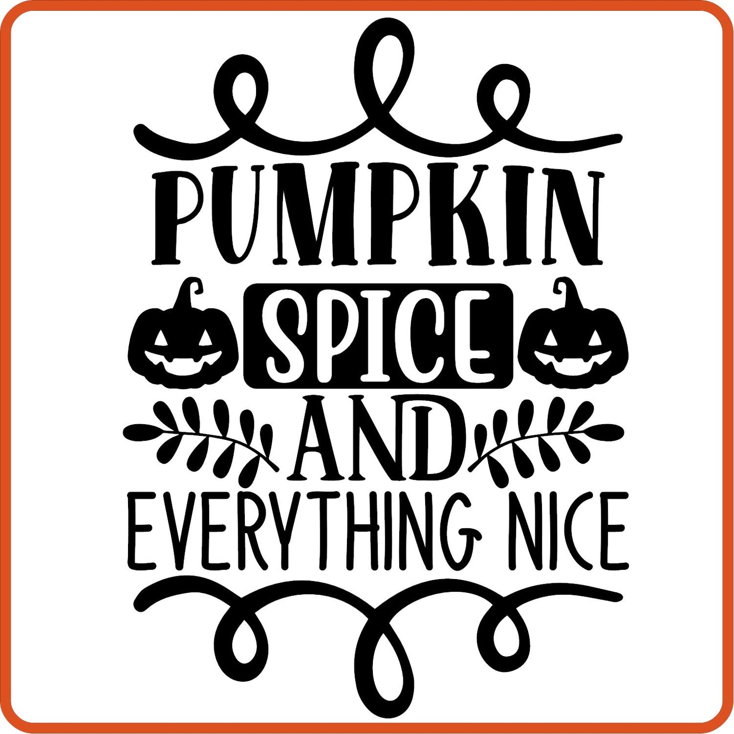 Fall Iron On Decals Patches for shirts, clothing | SEC Apparel | Pumpkin Spice and Everything Nice