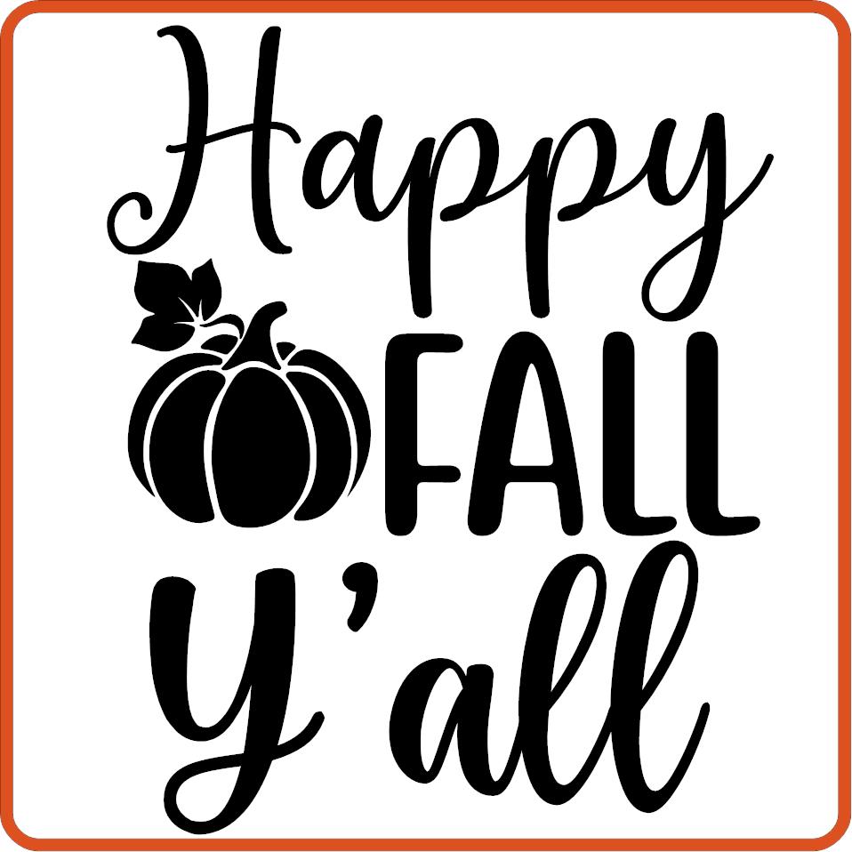 Fall Iron On Decals Patches for shirts, clothing | SEC Apparel | Happy Fall Y'all