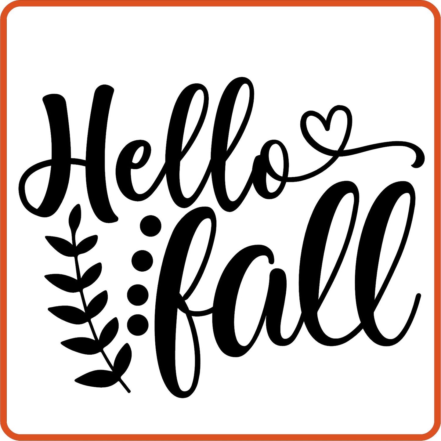 Fall Iron On Decals Patches for shirts, clothing | SEC Apparel | Hello Fall