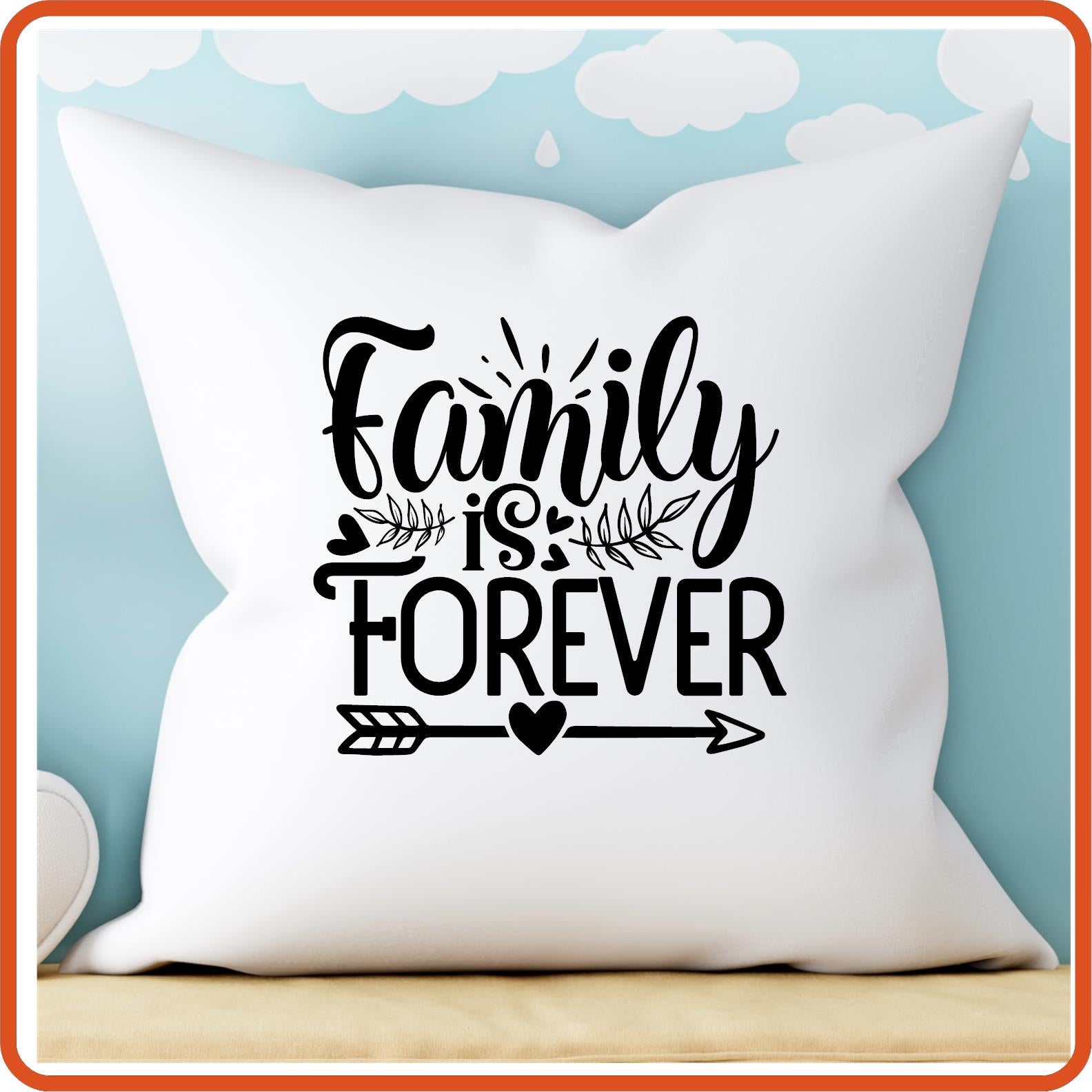 Family is Forever | Throw Pillow Covers Only by SEC Apparel - secapparelonline