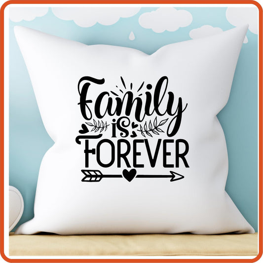 Family is Forever | Throw Pillow Covers Only by SEC Apparel - secapparelonline