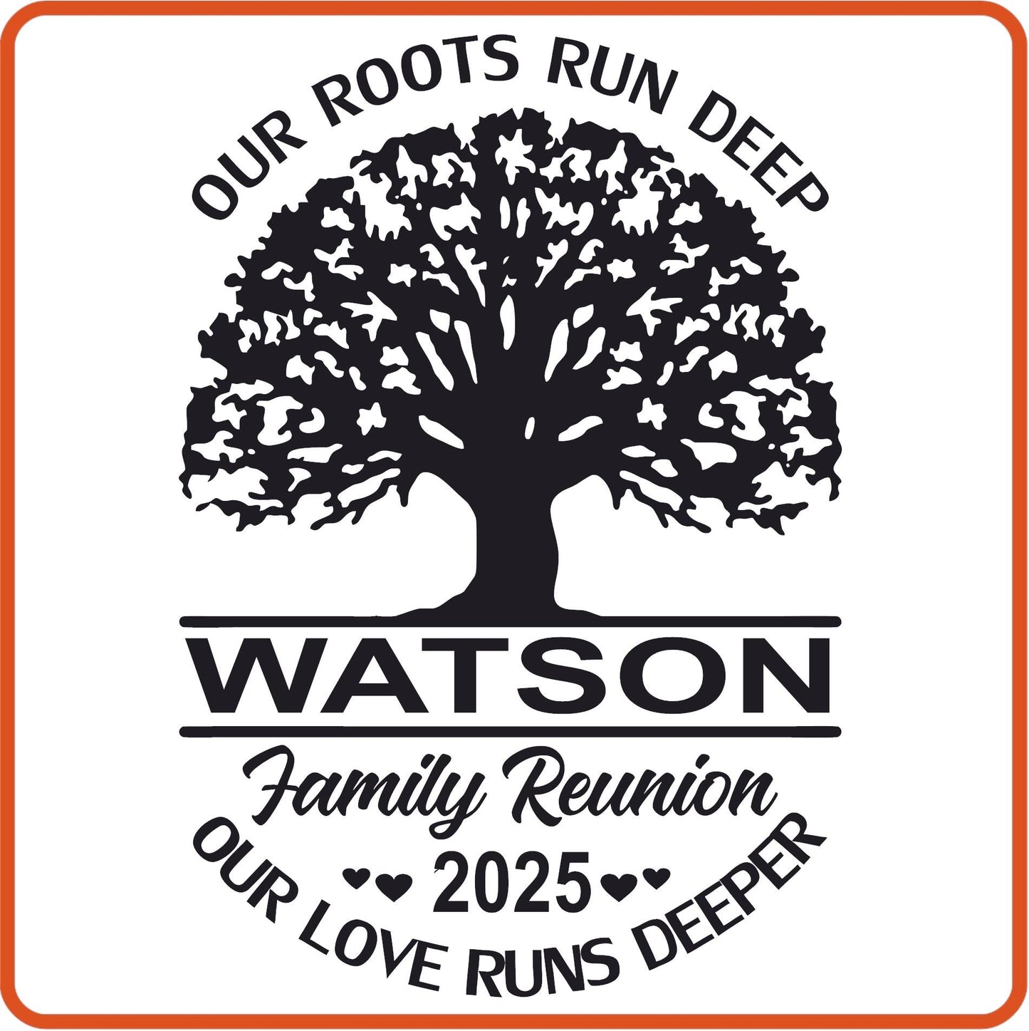 Family Reunion Iron On Decals Patches transfers vinyl for shirts, clothing | Customized with Name - secapparelonline