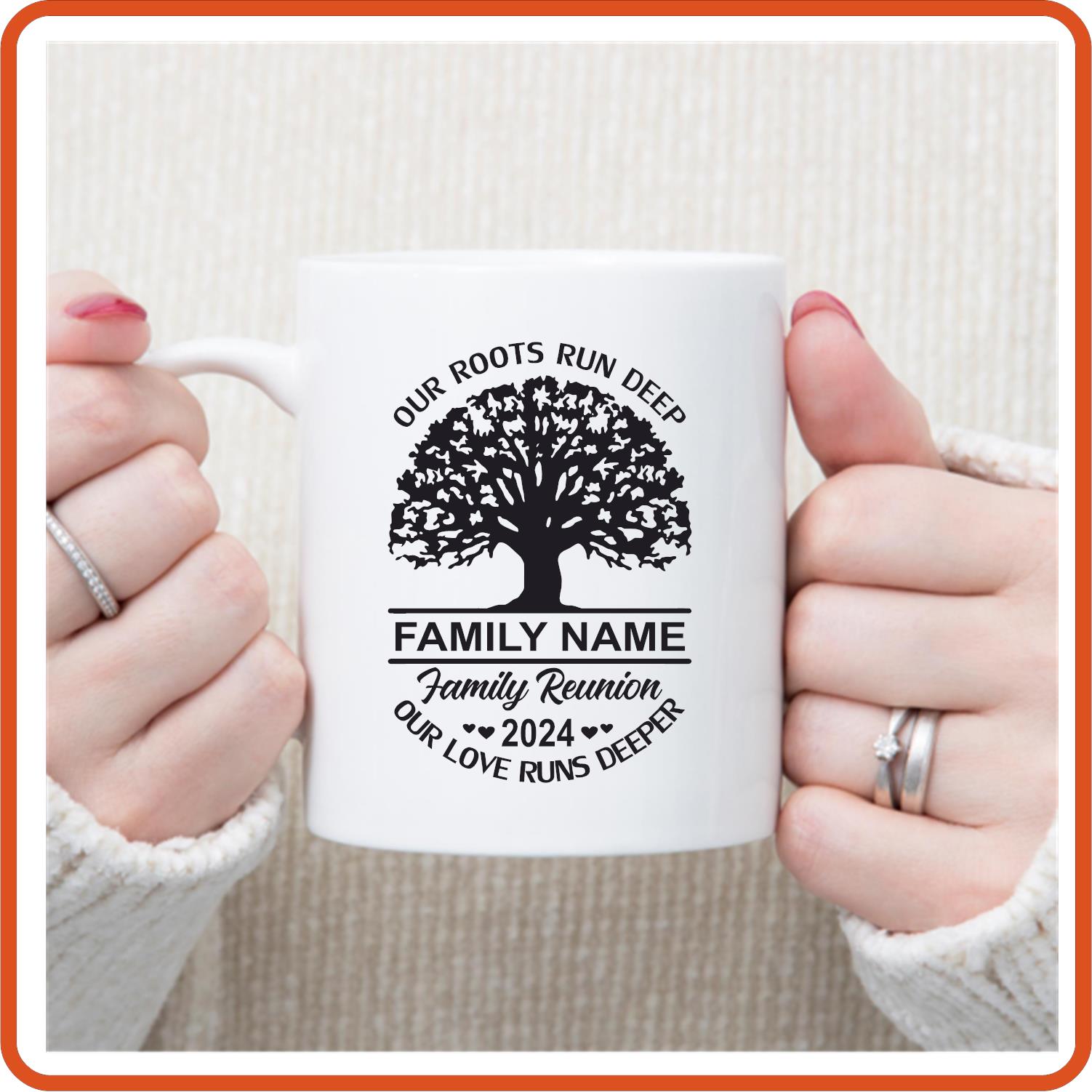 Family Reunion with Name | Family Mugs - 11oz Coffee Mug by SEC Apparel - secapparelonline