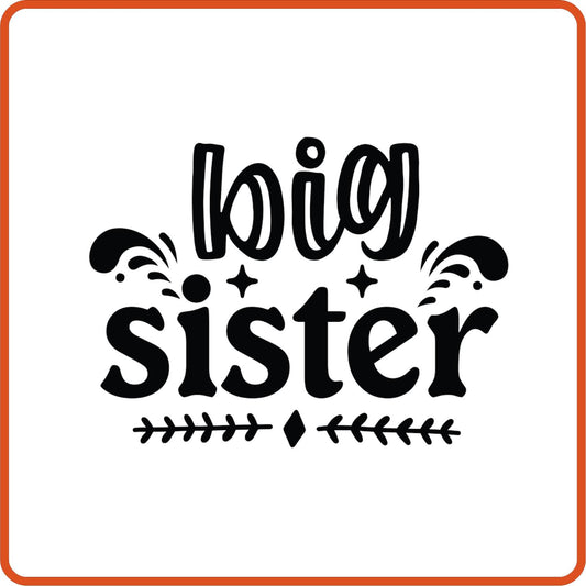 Big Sister | Family Iron On Decals Patches by SEC Apparel