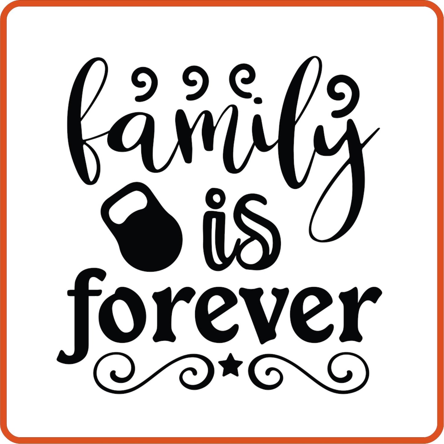 Family Is Forever | Family Iron On Decals Patches by SEC Apparel