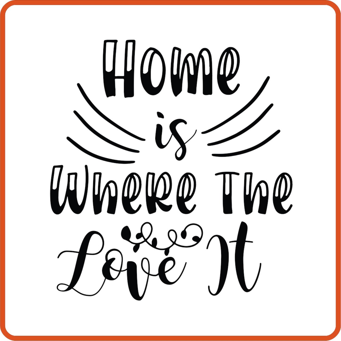 Home Is Where Life Is | Family Iron On Decals Patches by SEC Apparel