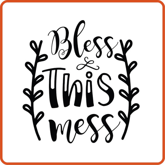 Bless This Mess | Family Iron On Decals Patches by SEC Apparel