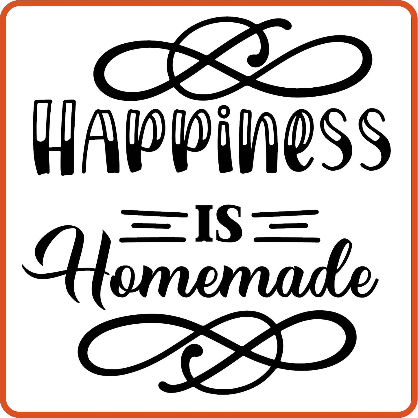 Happiness Is Homemade | Family Iron On Decals Patches by SEC Apparel