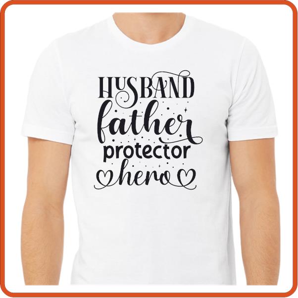 Husband Father Hero 2 | Fathers Day Tshirt | SEC Apparel