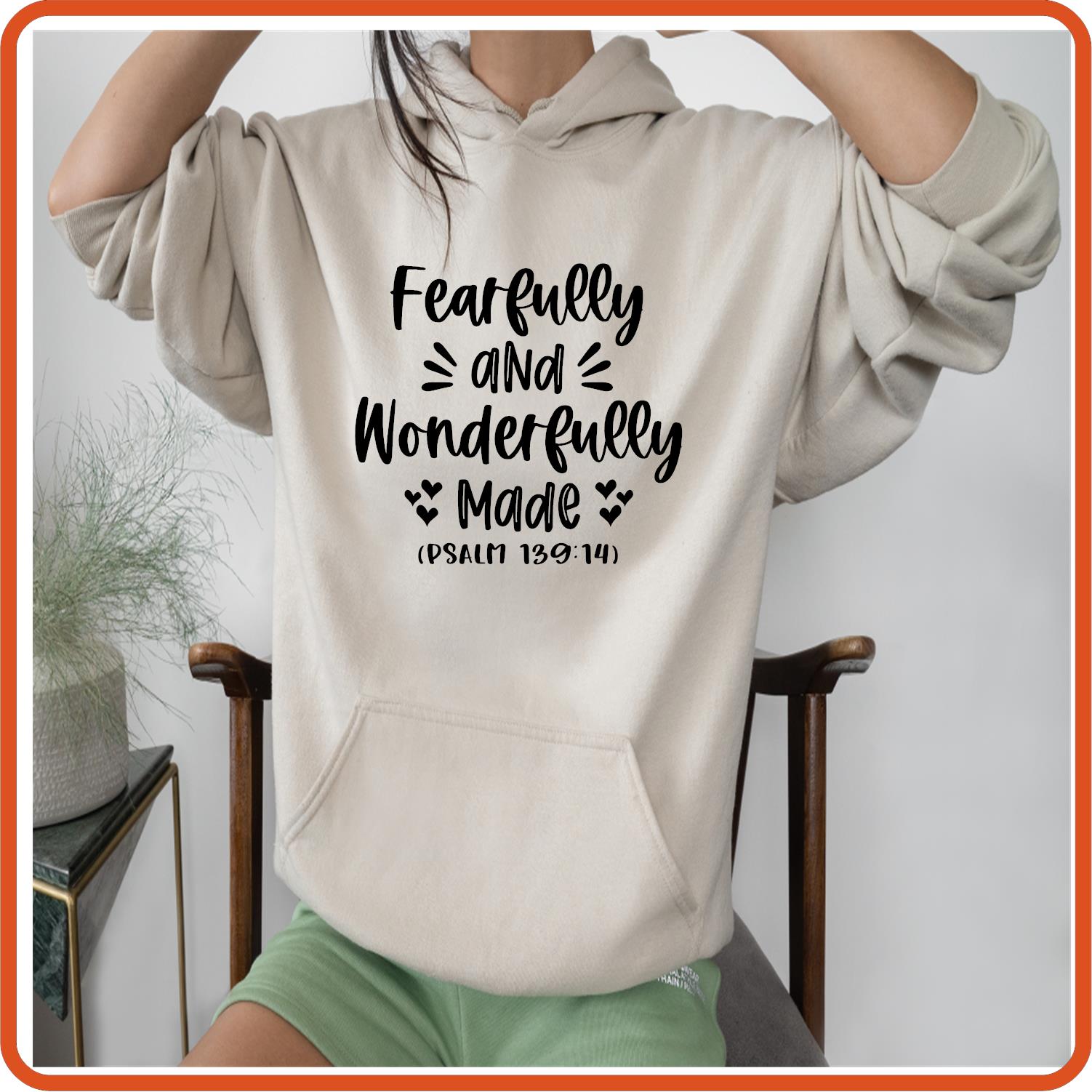 Fearfully and Wonderfully Made | Bible | Religious Iron On Decals Patches by SEC Apparel - secapparelonline