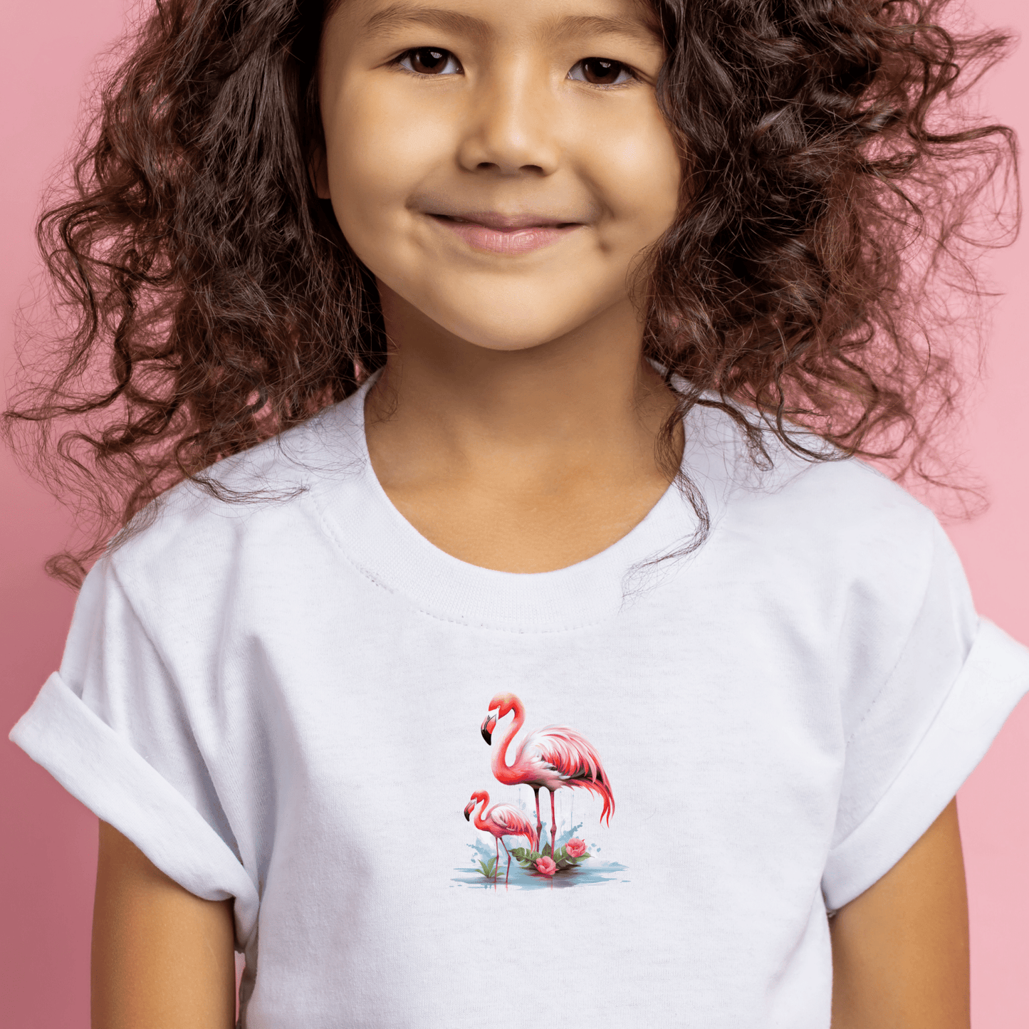 Flamingo Iron On Transfers Decals Patches Vinyl for T Shirts Fabric Clothing | SEC Apparel| - secapparelonline