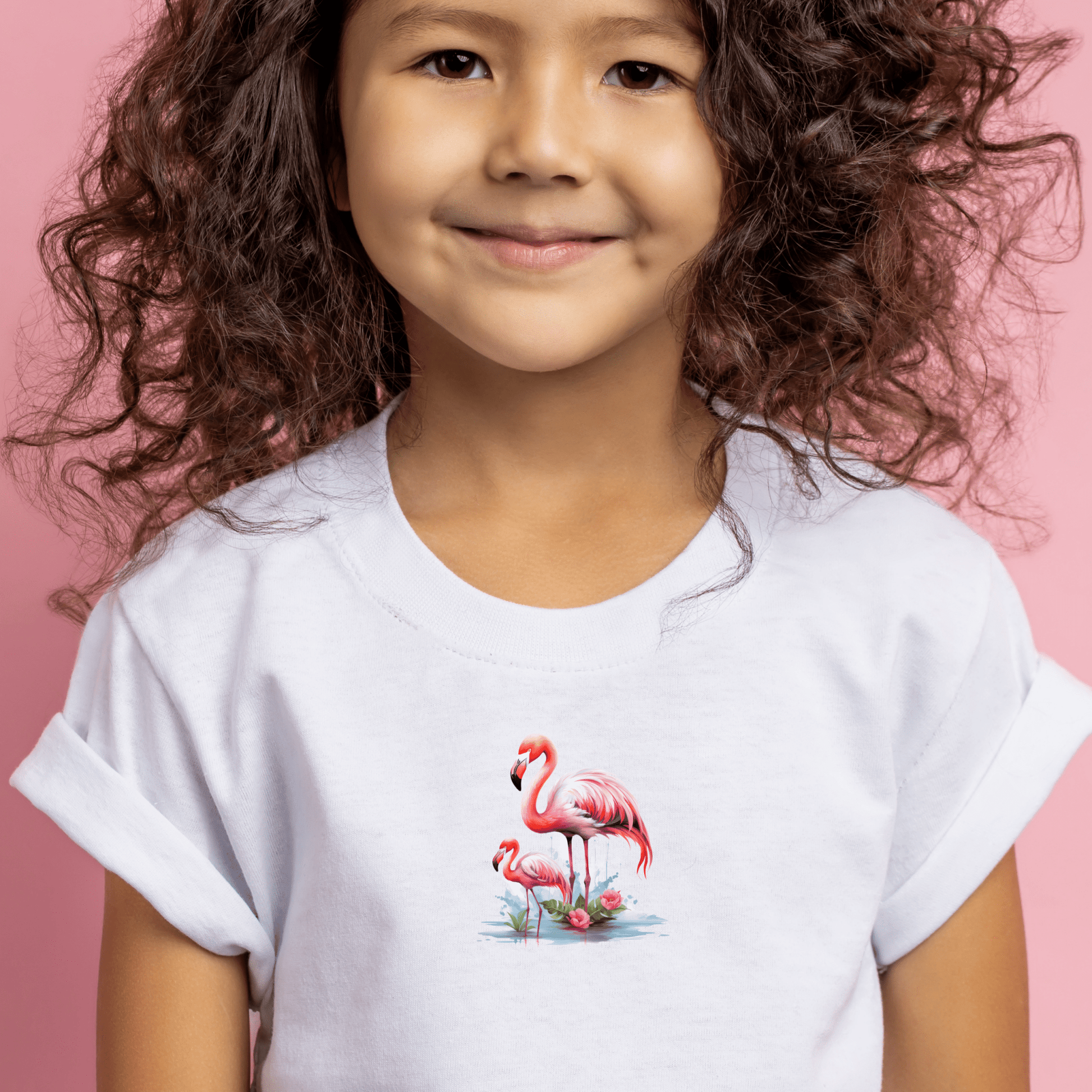 Flamingo Iron On Transfers Decals Patches Vinyl for T Shirts Fabric Clothing | SEC Apparel| - secapparelonline