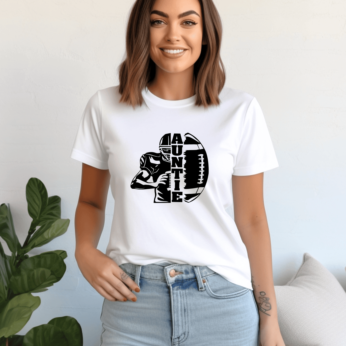 Football Auntie Shirt | Crew neck | V Neck| Sweatshirt | Hoodie | SEC Apparel - secapparelonline