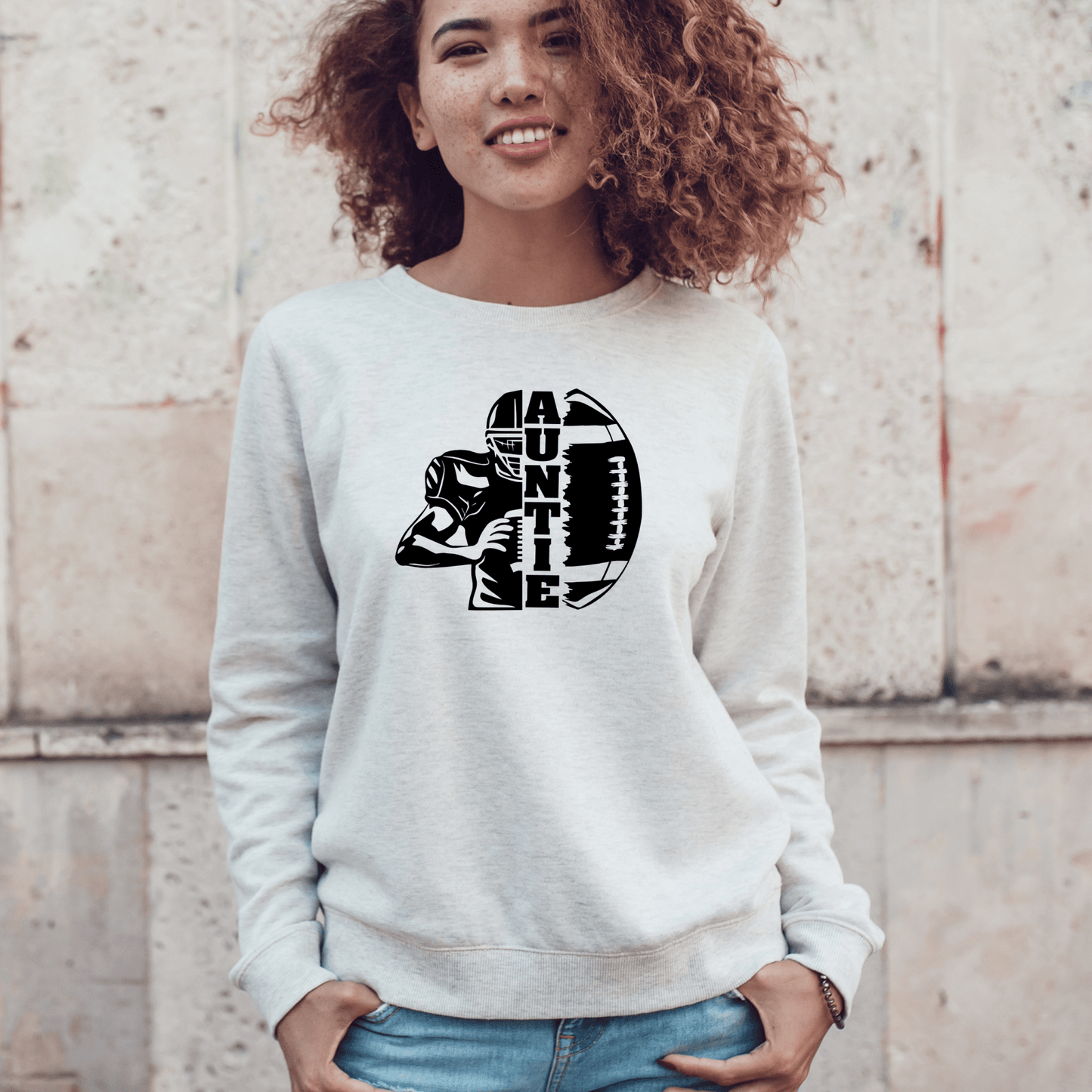 Football Auntie Shirt | Crew neck | V Neck| Sweatshirt | Hoodie | SEC Apparel - secapparelonline