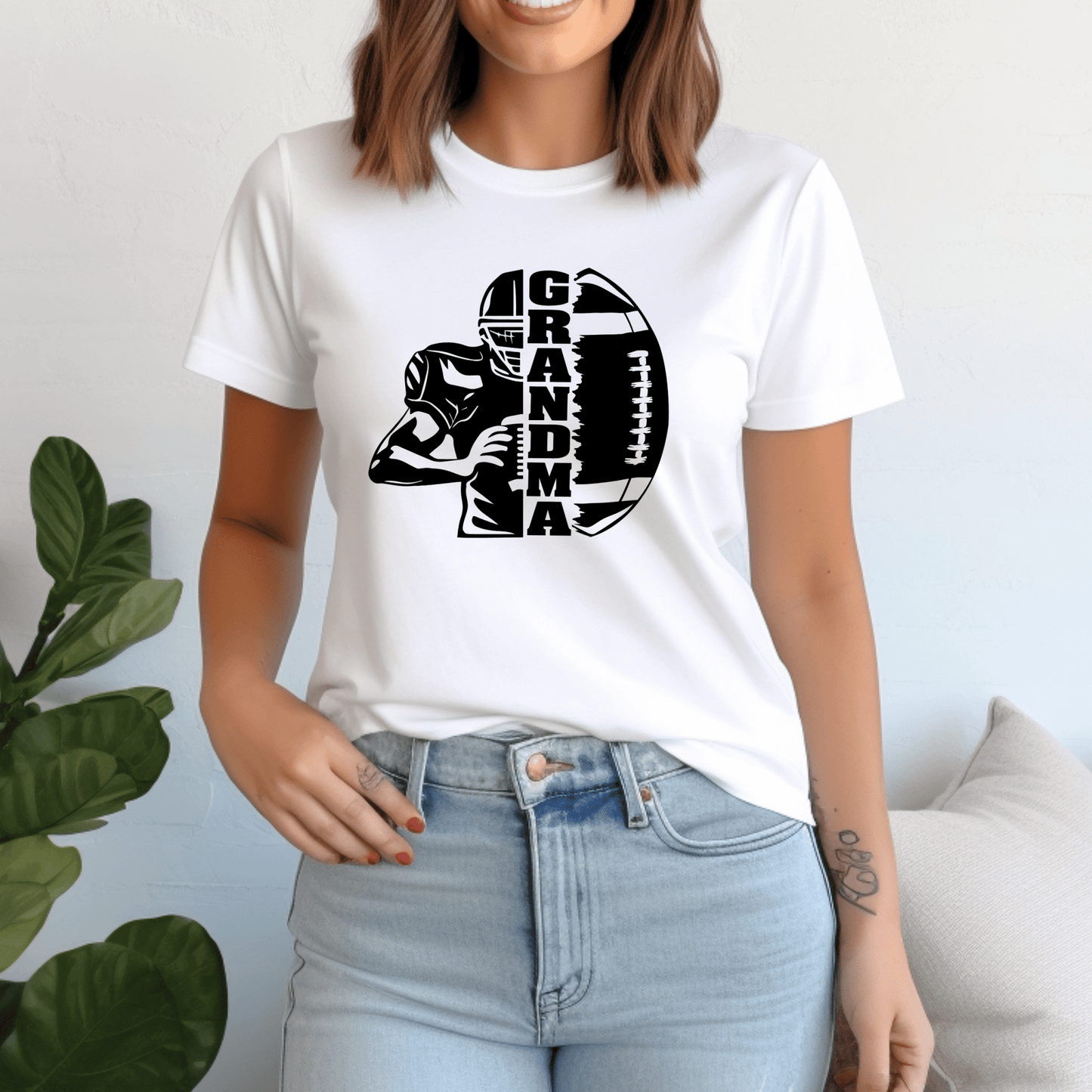 Football Grandma Shirt | Crew neck | V Neck| Sweatshirt | Hoodie | SEC Apparel - secapparelonline