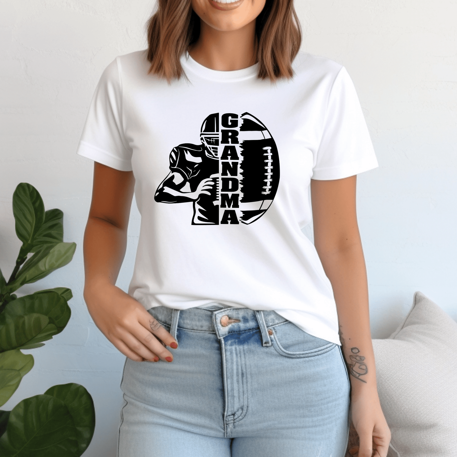 Football Grandma Shirt | Crew neck | V Neck| Sweatshirt | Hoodie | SEC Apparel - secapparelonline