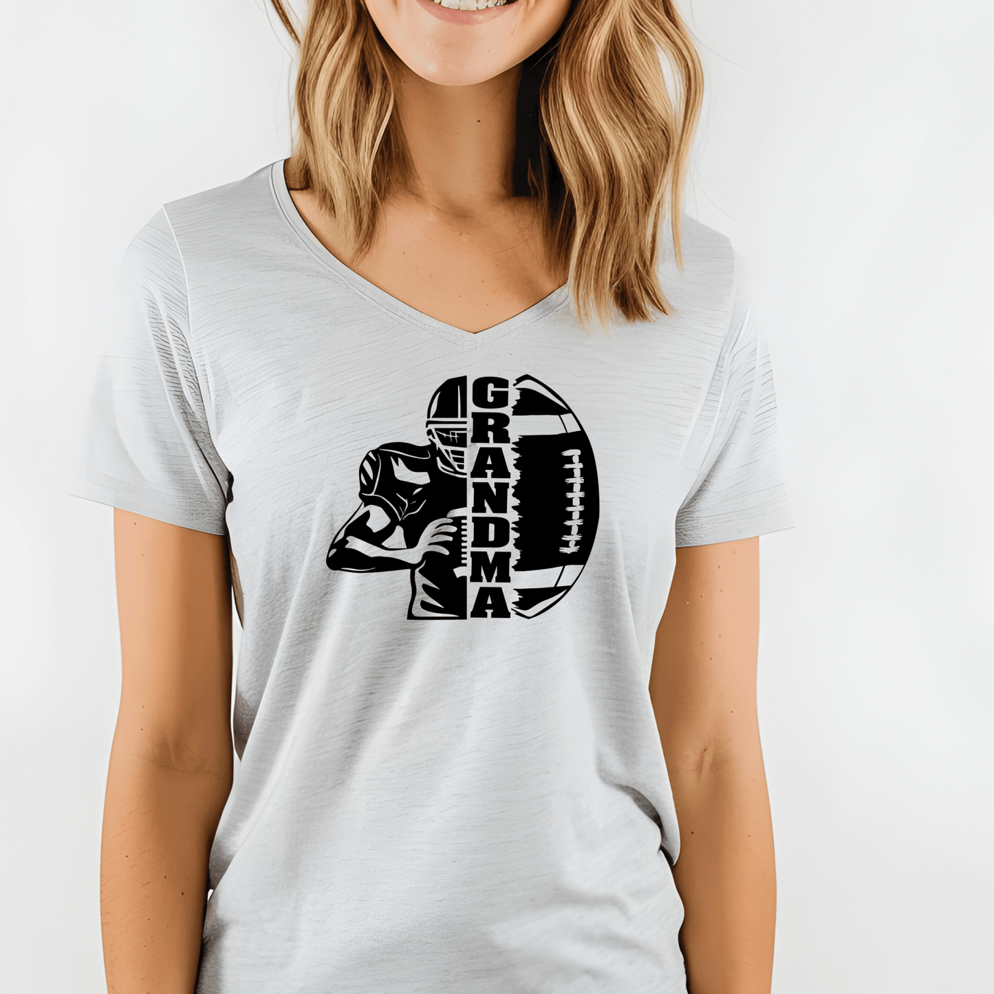 Football Grandma Shirt | Crew neck | V Neck| Sweatshirt | Hoodie | SEC Apparel - secapparelonline