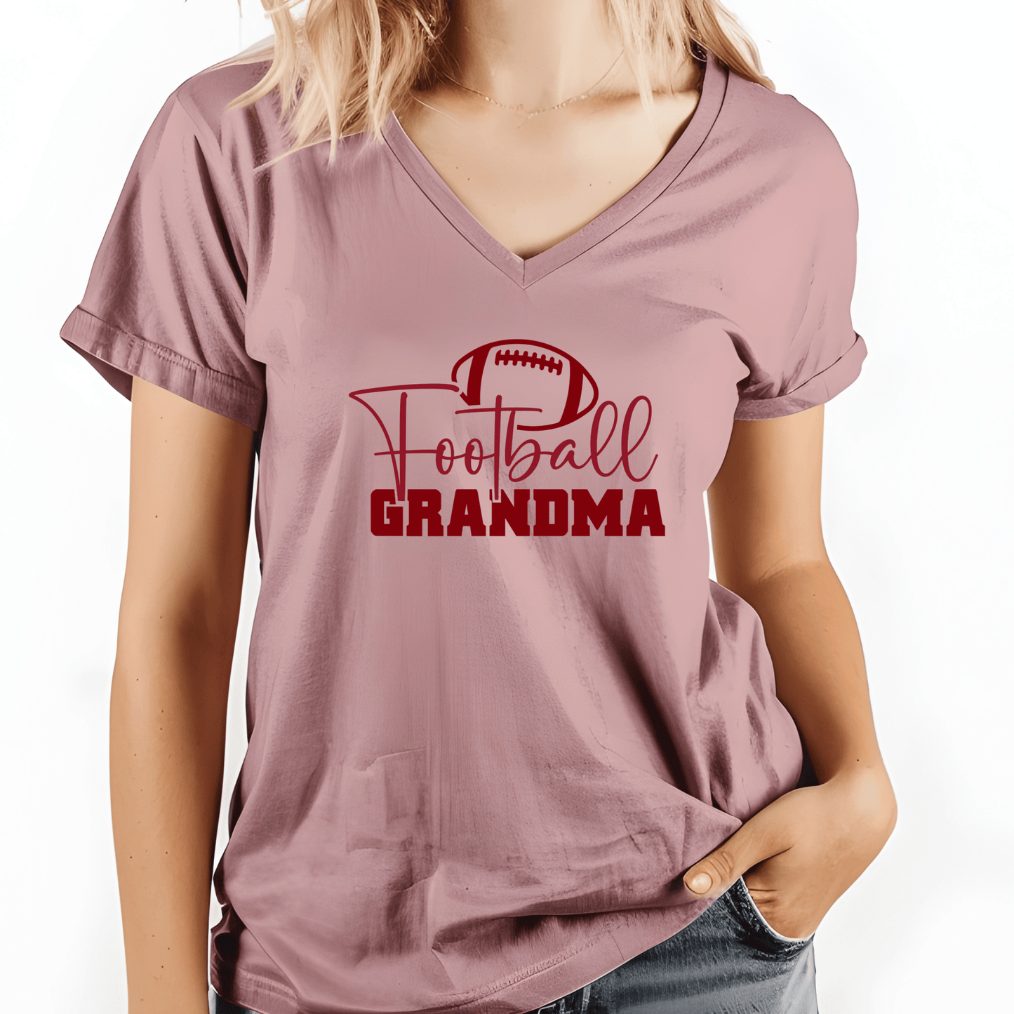 Football Grandma Shirt | Crew neck | V Neck| Sweatshirt | Hoodie | SEC Apparel - secapparelonline