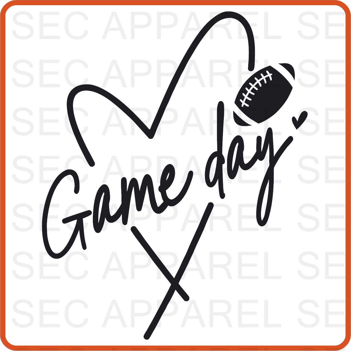 Football Iron On Decals Patches transfers vinyl for shirts, clothing | Sport Fan| Game Day - secapparelonline