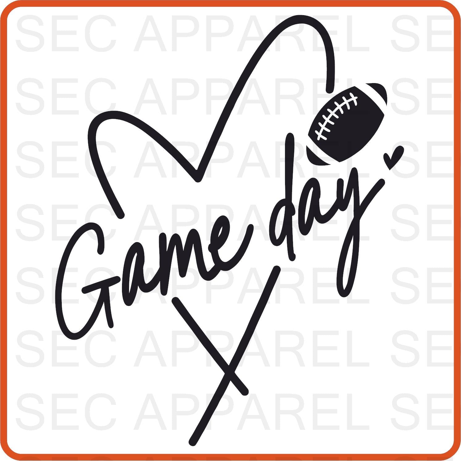 Football Iron On Decals Patches transfers vinyl for shirts, clothing | Sport Fan| Game Day - secapparelonline