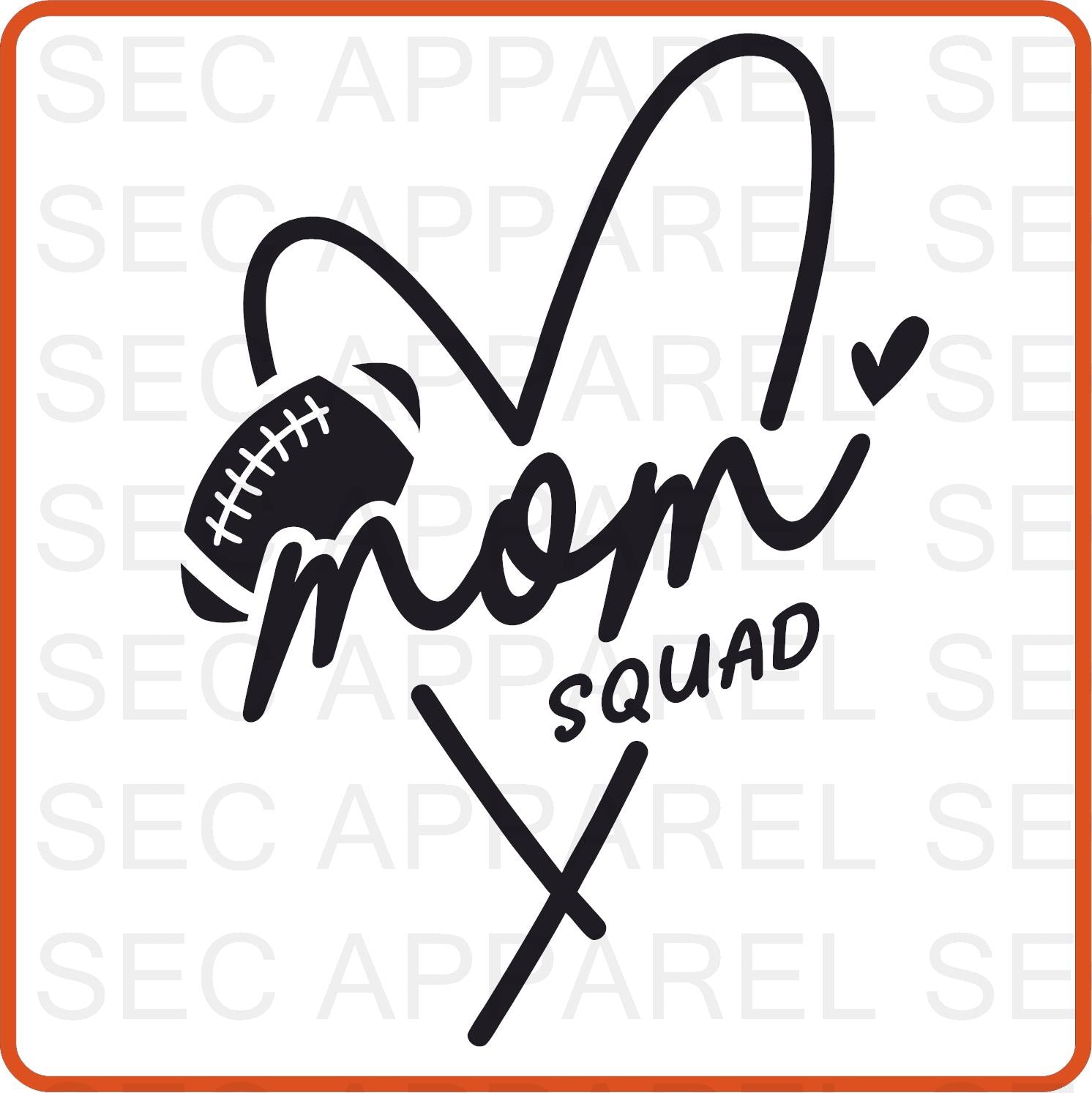 Football Iron On Decals Patches transfers vinyl for shirts, clothing | Sport Fan| Mom Squad - secapparelonline