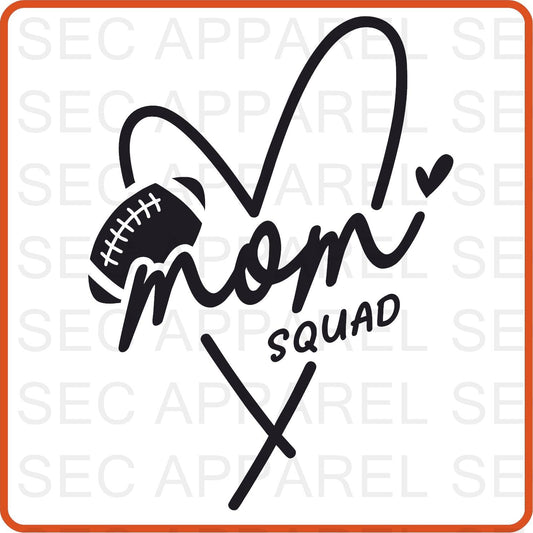 Football Iron On Decals Patches transfers vinyl for shirts, clothing | Sport Fan| Mom Squad - secapparelonline