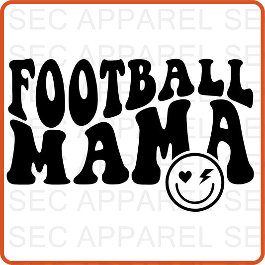 Football Mama Iron On Decals Patches transfers vinyl for shirts, clothing | Sport Fan| - secapparelonline