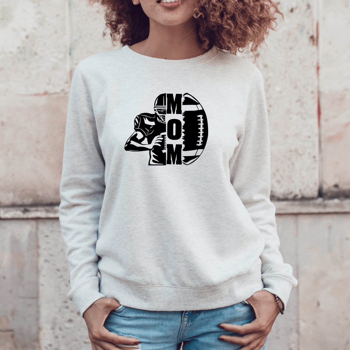 Football Mom Shirt | Crew neck | V Neck| Sweatshirt | Hoodie | SEC Apparel - secapparelonline